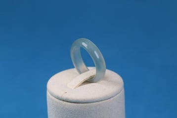 Natuurlijke chalcedoon - ringen - NGTC certificaat- 15 g -, Antiek en Kunst