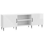 vidaXL TV Kast Hoogglans Wit 150 x 31 x 50 cm Bewerkt hout, Verzenden