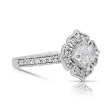 Bague - 18 carats Or blanc - 1.43ct. tw. Diamant (Naturelle), Nieuw