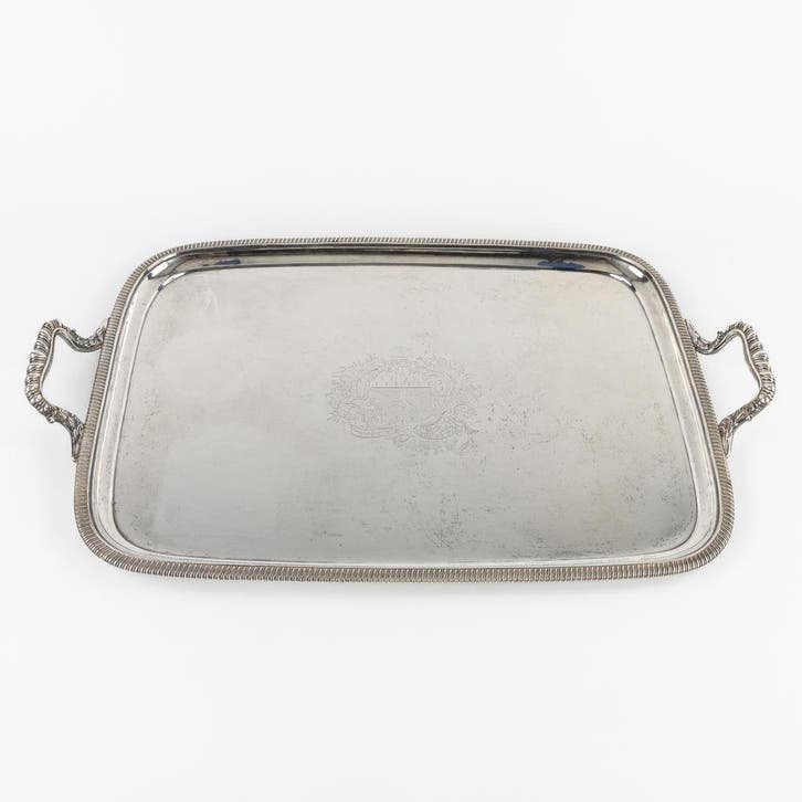 Zilver serveerschaal - Bruto 5,260 kg Sterling! 925/1000, Antiquités & Art, Antiquités | Argent & Or, Enlèvement
