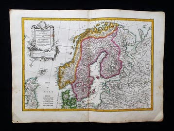 Europa - Noorwegen / Zweden / Denemarken; G. Rizzi Zannoni /