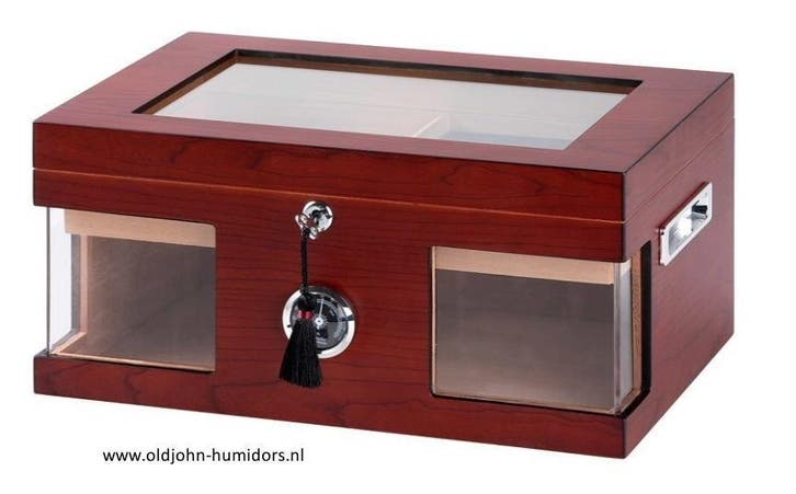 H01 HUMIDOR WOOD WONDERFUL INZETTRAY EN SLOT - 125 SIGAREN, Collections, Articles de fumeurs, Briquets & Boîtes d'allumettes, Envoi