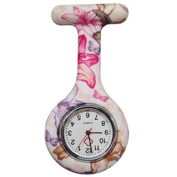 Fako - Verpleegstershorloge - Siliconen Print - Bloemen, Verzenden, Nieuw