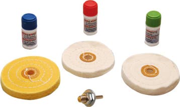 Bgs Technic Polishset voor zachte metalen 7 stuks, Verzenden