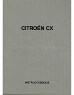 1989 CITROEN CX INSTRUCTIEBOEKJE NEDERLANDS