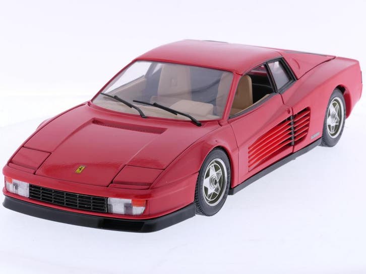 Schaal 1:18 Bburago 3019 Ferrari Testarossa #7738, Hobby & Loisirs créatifs, Voitures miniatures | 1:18, Enlèvement ou Envoi
