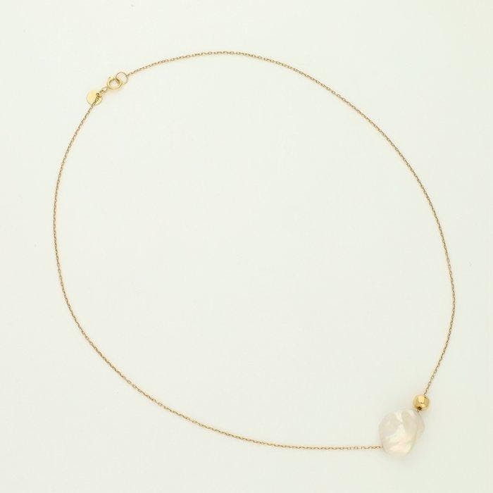 Collier - 18 carats Or jaune - perle baroque, Bijoux, Sacs & Beauté, Colliers
