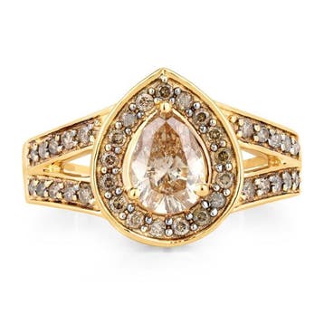 Ring - 14 karaat Geel goud, 14k geel goud - 1.55ct. tw., Nieuw