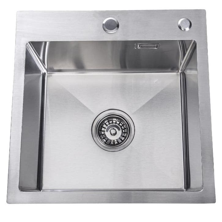 Lendo Online Évier Inox Argent 44×44 Trou de Robinet, Huis en Inrichting, Keuken | Keukenbenodigdheden
