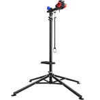 tectake Fietsmontagestandaard in hoogte verstelbaar - zwart, Fietsen en Brommers, Fietsaccessoires | Overige Fietsaccessoires