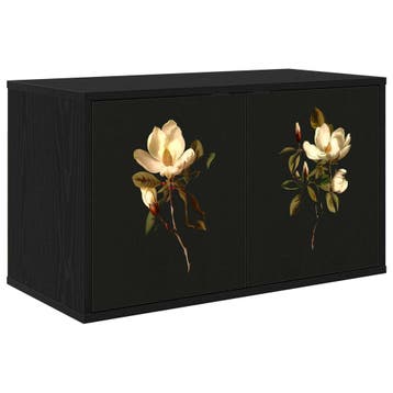vidaXL Wand gemonteerd TV Kast BREMEN 69 x 33 x 40 cm Zwart, Verzenden
