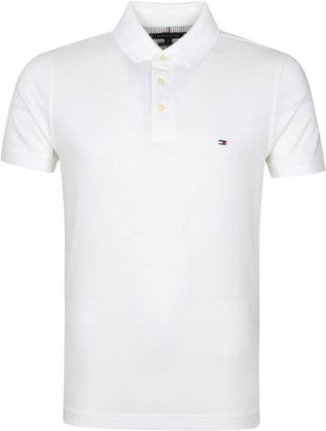 Tommy Hilfiger 1985 Poloshirt Wit maat Maat 52/54 (L) Heren, Maat 52/54 (L), Verzenden, Wit, Tommy Hilfiger