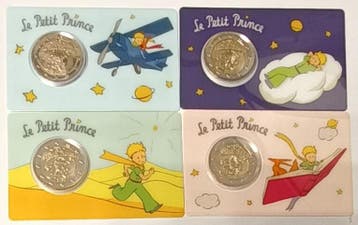 2 € commémorative France Frankreich Serie Von 4 X 2 Euro., Postzegels en Munten, Munten | Europa | Euromunten, Verzenden, België
