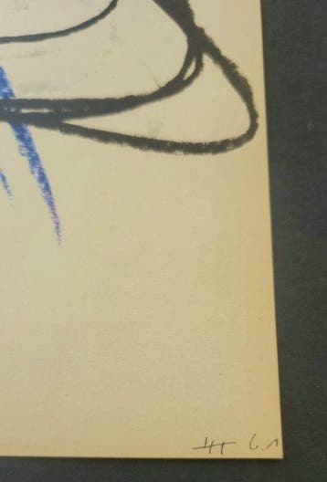 Hans Hartung (1904-1989), after - Lithographie - Pastel