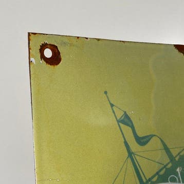 KLM - Reclamebord - 57x38cm - Gemaakt van dikke staalplaat