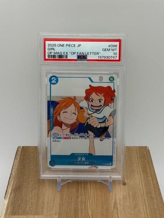 Bandai - 1 Graded card - One Piece - Nami P-096 - PSA 10, Hobby en Vrije tijd, Verzamelkaartspellen | Overige
