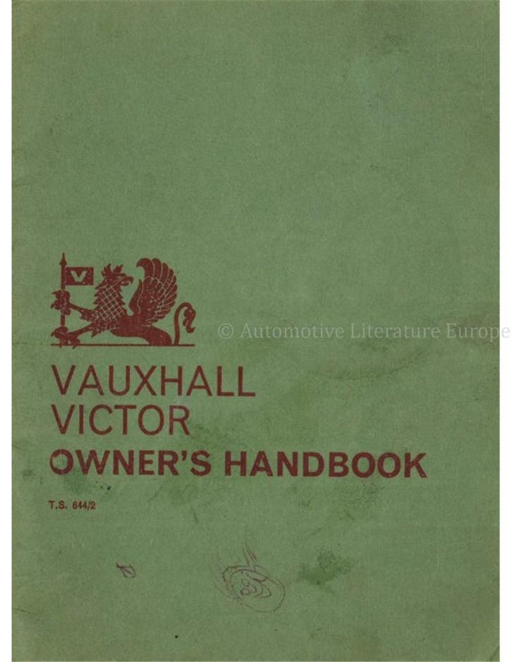 1964 VAUXHALL VICTOR INSTRUCTIEBOEKJE ENGELS, Auto diversen, Handleidingen en Instructieboekjes