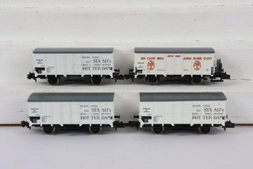 Fleischmann N - 834105/834108 - Wagon de marchandises pour, Hobby & Loisirs créatifs, Trains miniatures | Échelle N