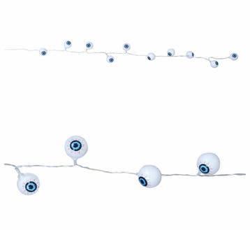 Halloween Lichtslinger LED Ogen 1,3m, Verzenden