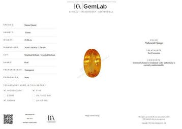 1 pcs Jaune, Orange Citrine - 58.84 ct - International