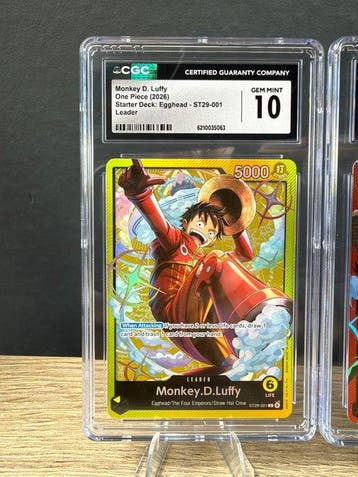 Bandai - 2 Graded card - One Piece - Monkey D. Luffy, Hobby en Vrije tijd, Nieuw