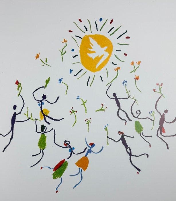 Pablo Picasso (1881-1973) - La Ronde de la Jeunesse, Antiquités & Art, Antiquités | Autres Antiquités