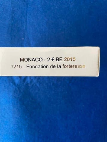 Monaco. 2 Euro 2015 Forteresse Proof, Postzegels en Munten