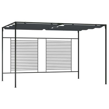 vidaXL Prieel met uittrekbaar dak 180 g/m² 4x3x2,3 m, Tuin en Terras, Verzenden, Nieuw