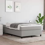 vidaXL Boxspring bed 120x200 cm stof lichtgrijs, Verzenden, Nieuw