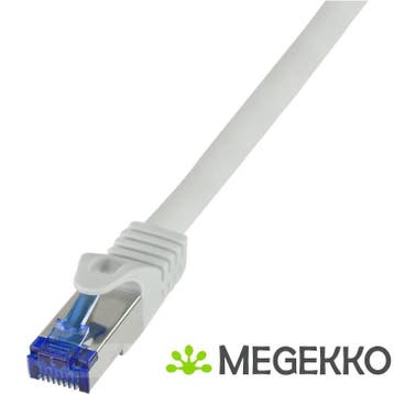 LogiLink C6A142S netwerkkabel Grijs 50 m Cat6a S/FTP (S-STP), Verzenden, Nieuw
