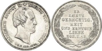 1/3 taler, daalder 1854, Sachsen-kurlinie ab 1547 (albert..., Verzenden