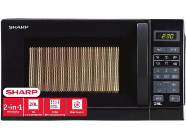 Veiling - Sharp R642BKW 2-in-1 magnetron met grill 20L, Elektronische apparatuur, Microgolfovens