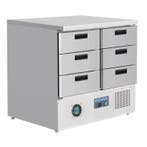 Koelwerkbank | 240L | 6 Laden (1/1 GN) | +2°C/+8°C |, Verzenden