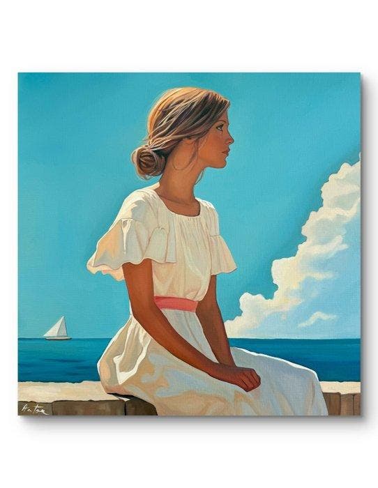 Laura Anton - Sur Les Remparts, Antiek en Kunst, Kunst | Designobjecten