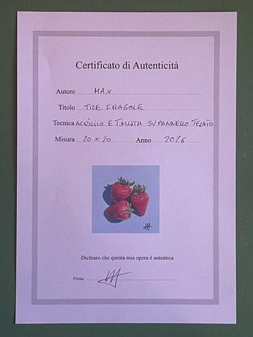 MAX - Tre fragole - Three strawberries