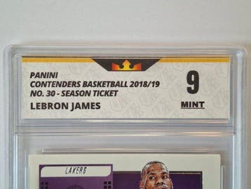 2018/19 Panini Contenders LeBron James 30 Card - Excellent, Nieuw