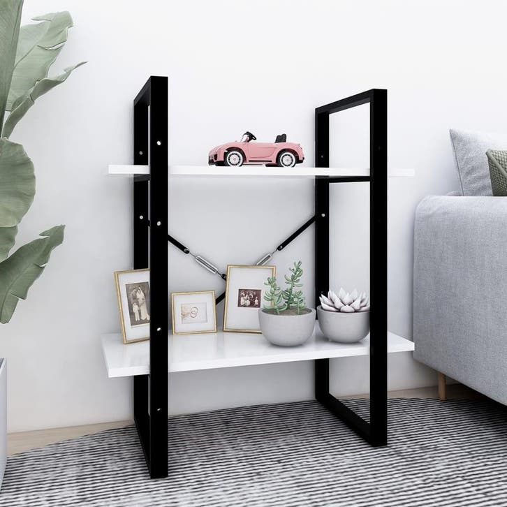 vidaXL Boekenkast met 2 schappen 60x30x70 cm bewerkt hout, Huis en Inrichting, Kasten | Boekenkasten, Nieuw, Verzenden