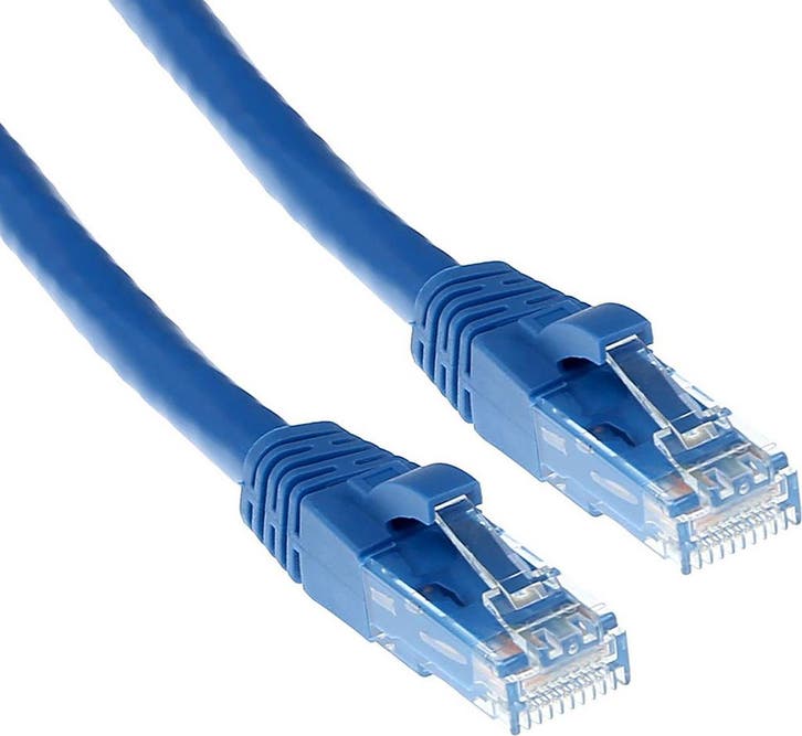 ACT 2m Cat6 UTP Blauw Nieuw, Informatique & Logiciels, Pc & Câble réseau, Enlèvement ou Envoi