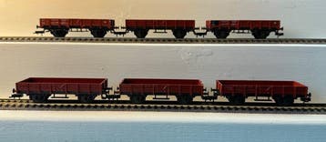 Fleischmann H0 - Model treinwagon (10) - 9 diverse wagons, Hobby en Vrije tijd, Nieuw