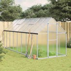 vidaXL Tuinkas met basisframe 445x169x195 cm aluminium, Verzenden