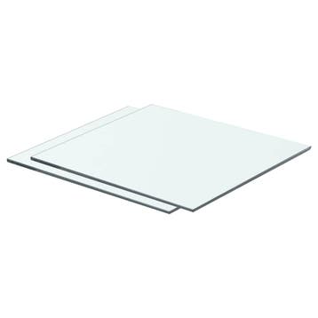 vidaXL Schappen 2 st 40x30 cm glas transparant, Verzenden, Nieuw