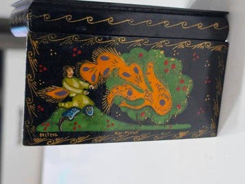 Sigarettendoos - Papier-maché, Nieuw