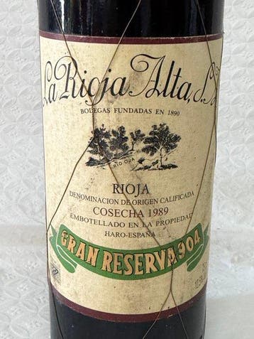 1989 La Rioja Alta, 904 - Rioja Gran Reserva - 1 Fles (0,75, Nieuw