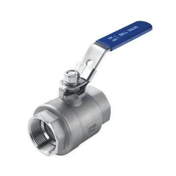 Bieden: Vetus 1 1/2 inch stainless steel ball valve - CF8M, Ophalen of Verzenden, Nieuw