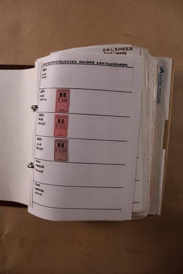 Nederland 1955/1980 - Zeer grote collectie aantekenstrookjes