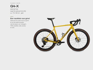 Colnago G4-X carbon gravelbike GRX Di2 SC45 geel maat 52, Overige merken, 28 inch, Carbon, 10 tot 15 versnellingen