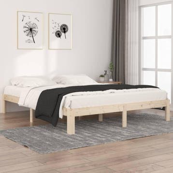 vidaXL Bedframe massief grenenhout 160x200 cm, Verzenden, Nieuw