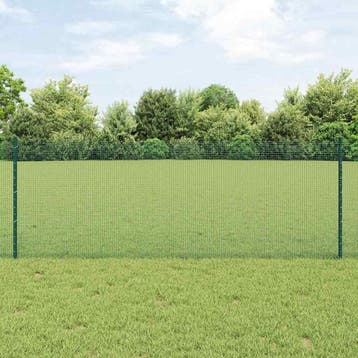 vidaXL gelast draadhek met palen 10 x 0,8 m PVC-Coated Staal, Verzenden, Nieuw