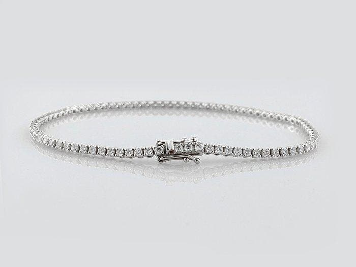 Armband - 18 karaat Witgoud - 2.05ct. tw. Diamant, Handtassen en Accessoires, Armbanden