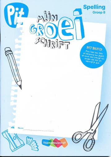 Pit Spelling Mijn groei schrift groep 8 (per stuk), Verzenden